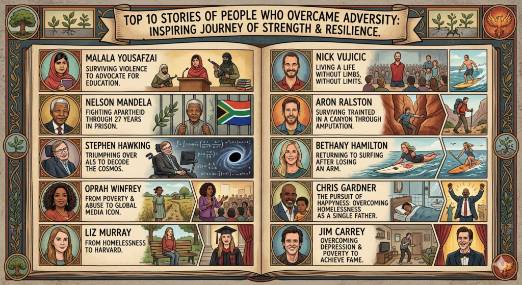 Top 10 Stories of People Who Overcame Adversity