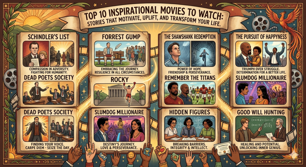 Top 10 Inspirational Movies to Watch