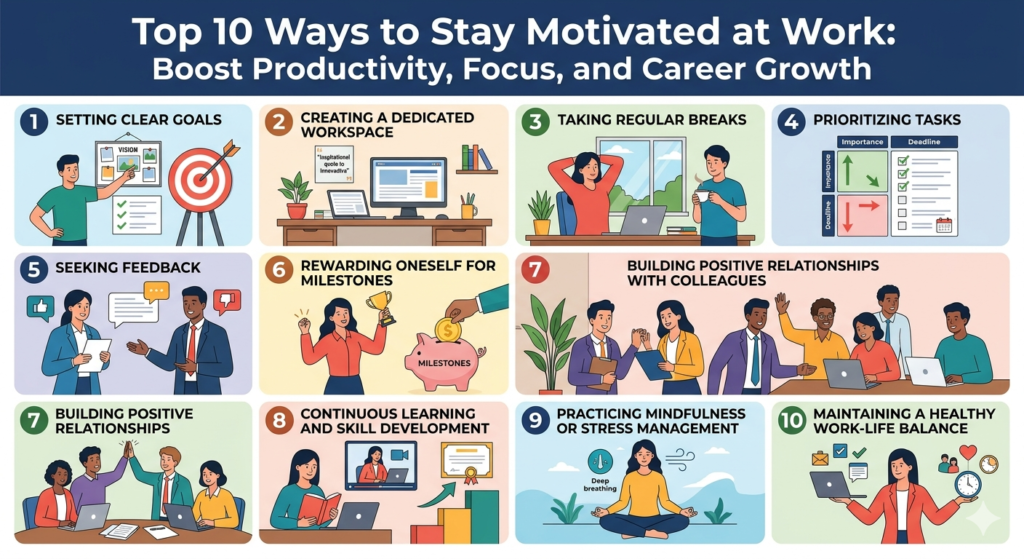 Top 10 Ways to Stay Motivated at Work