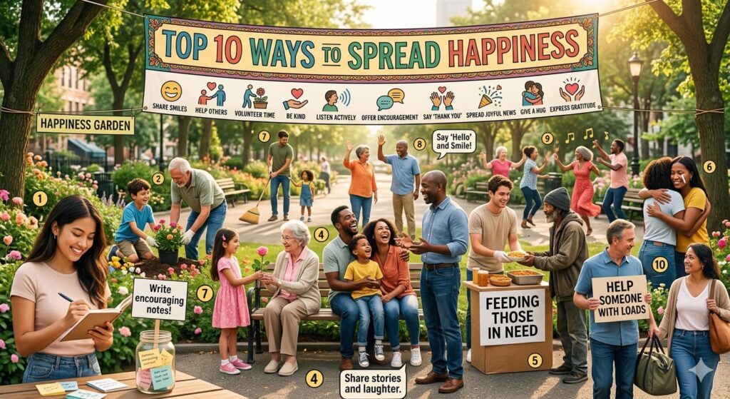 Top 10 Ways to Spread Happiness